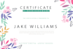 design modern certificate, award certificate