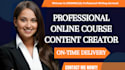 create online course content, video script, course creation on thinkific, kajabi