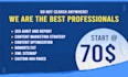 do on page and technical SEO for your website