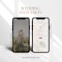 create a modern and minimalist wedding invitation website