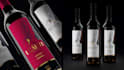 design a premium label for wine and alcohol bottle packaging