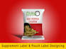 do supplement label, pouch label and packaging design