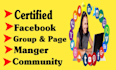 be your facebook page manager and content creator