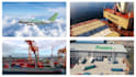make video clips logistics planes trucks ships office warehouse container etc