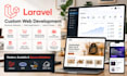 build a custom laravel website with admin panel and API