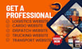 develop logistics website with tracking system