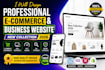 design professional website for your e commerce and business