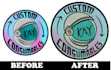 do embroidery digitizing logo design into dst pes emb pxf