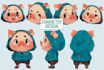 draw character design reference sheets or different poses