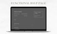 design a stunning wedding website for you with rsvp