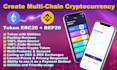 create multi chain token erc20 bep20 trc20 matic20 fantom20 utility features