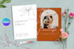 design wedding invitation or editable template