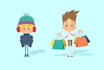 draw a cute illustration character