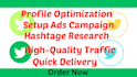 set up twitter ads campaign and organic promotion