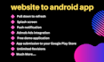 convert 5 dollars your any kind of website to amazing android apps