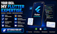 develop a custom flutter app for ios and android