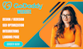 godaddy website design, website design, godaddy website