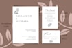 design wedding invitation template set