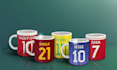 create a custom coffee mug design of your football team