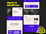 convert xd PSD figma to wordpress responsive website design