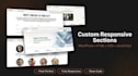 add responsive sections to your wordpress or HTML website