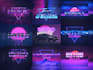create 80s logo with vintage touch shining chrome effects
