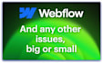 fix webflow bugs, responsiveness issues and broken layout