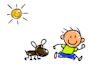 make a stickman  stick figure with kid drawing style