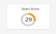 disavow spammy backlinks to decrease spam score for the site