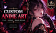 create custom anime character art with ai refined in photoshop