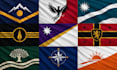 create modern custom flag design for business and events