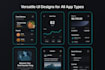 design modern and minimal mobile app UI for android and ios