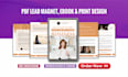 design PDF lead magnets, ebooks, workbooks, and brochures