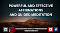 make 1 hour guided meditation and affirmation videos for youtube