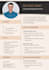 design and write a modern resume, CV template