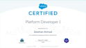 be a certified salesforce admin and developer