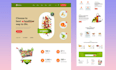 design website UI UX, homepage landing page design, mockup in figma, xd