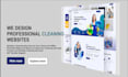 design a clean and modern cleaning service website with online booking