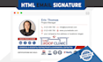 design  HTML email signature for gmail, outlook etc