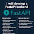 develop a fastapi backend with secure, scalable architecture