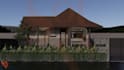 design exterior facade with realistic render