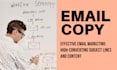 write professional copies for your email marketing campaigns