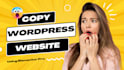 copy clone website and design wordpress website