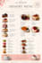 design modern restaurant menu, food flyer, cafe menu and digital menu board