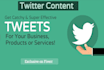 write killer tweets to help you with online marketing