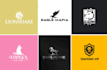 create 2 lion logo, pet, dog, wolf, bear, fox, eagle, cat, tiger, animal design