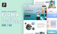 design creative figma landing pages, website UX UI