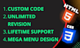 design high converting responsive landing page with HTML, CSS