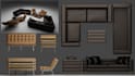 make 3d modeling, shelves, furniture