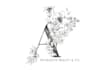 create hand drawn flower logo